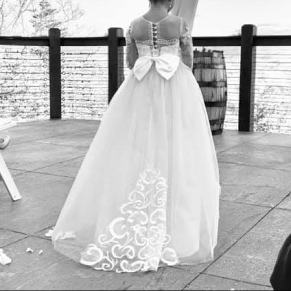 Drop bead gorgeous Flower-girl dress